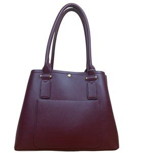 Melie Bianco Isabella Large Shoulder Bag (Burgundy)